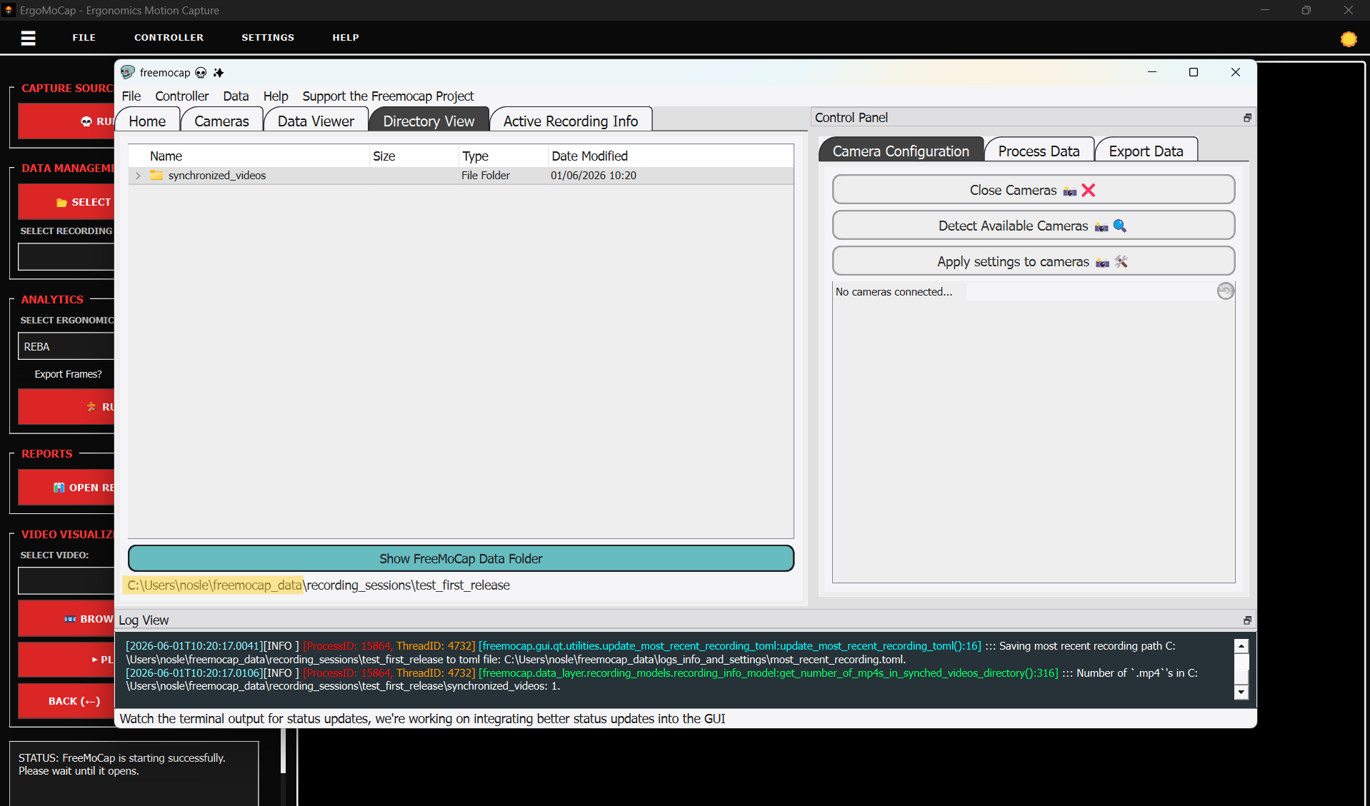 Step 2.1 Open Directory View