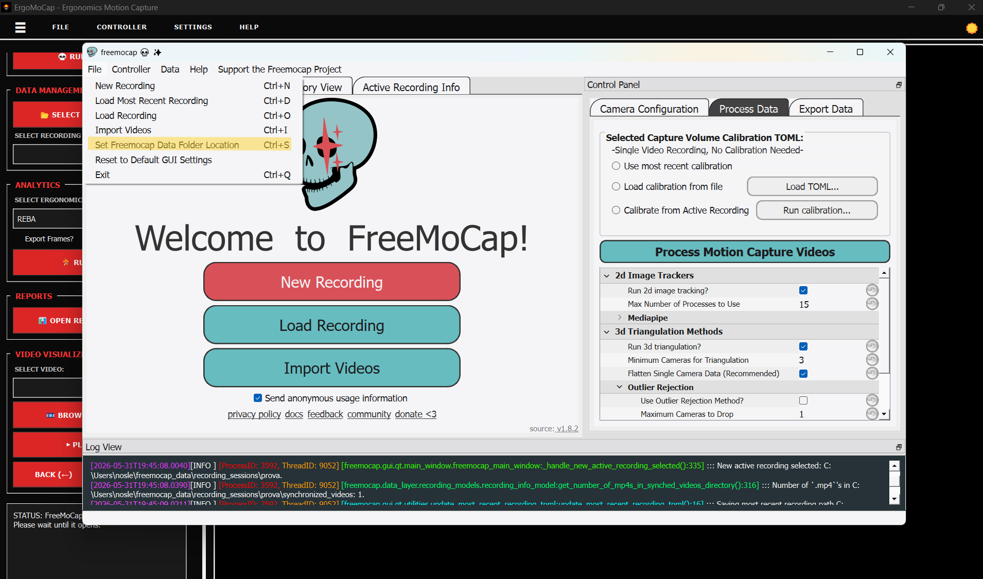 Step 2.3 NOTE: you can change fmc data folder, NOT Recommended