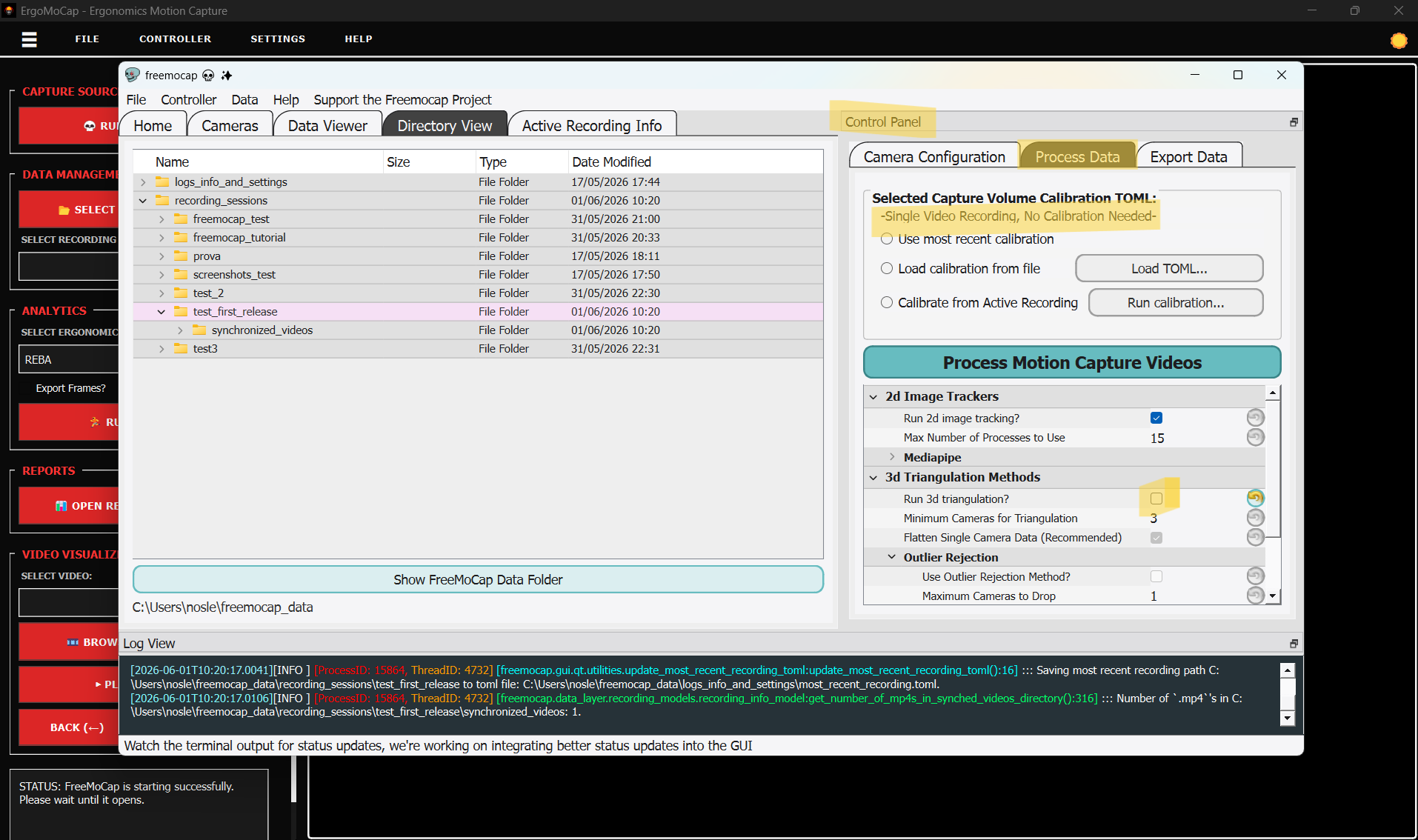 Step 5.1 Open Process Data Tab
