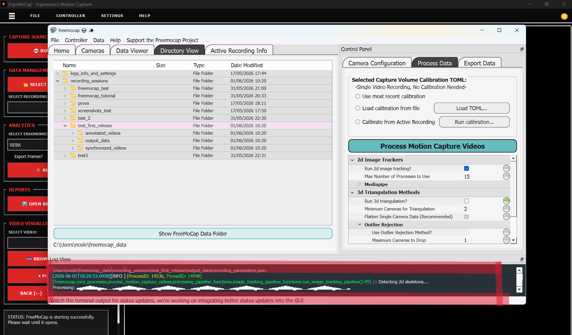 Step 5.2 Check the Log View for Process Logs