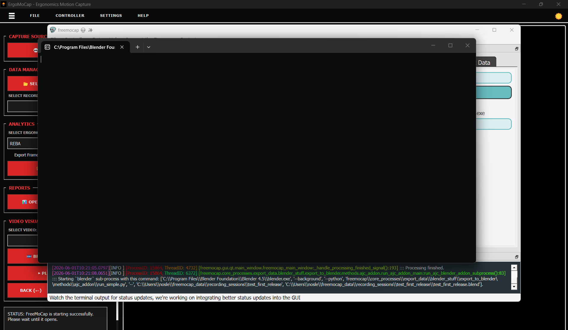Step 5.3 Terminal Windows Open. DO NOT CLOSE