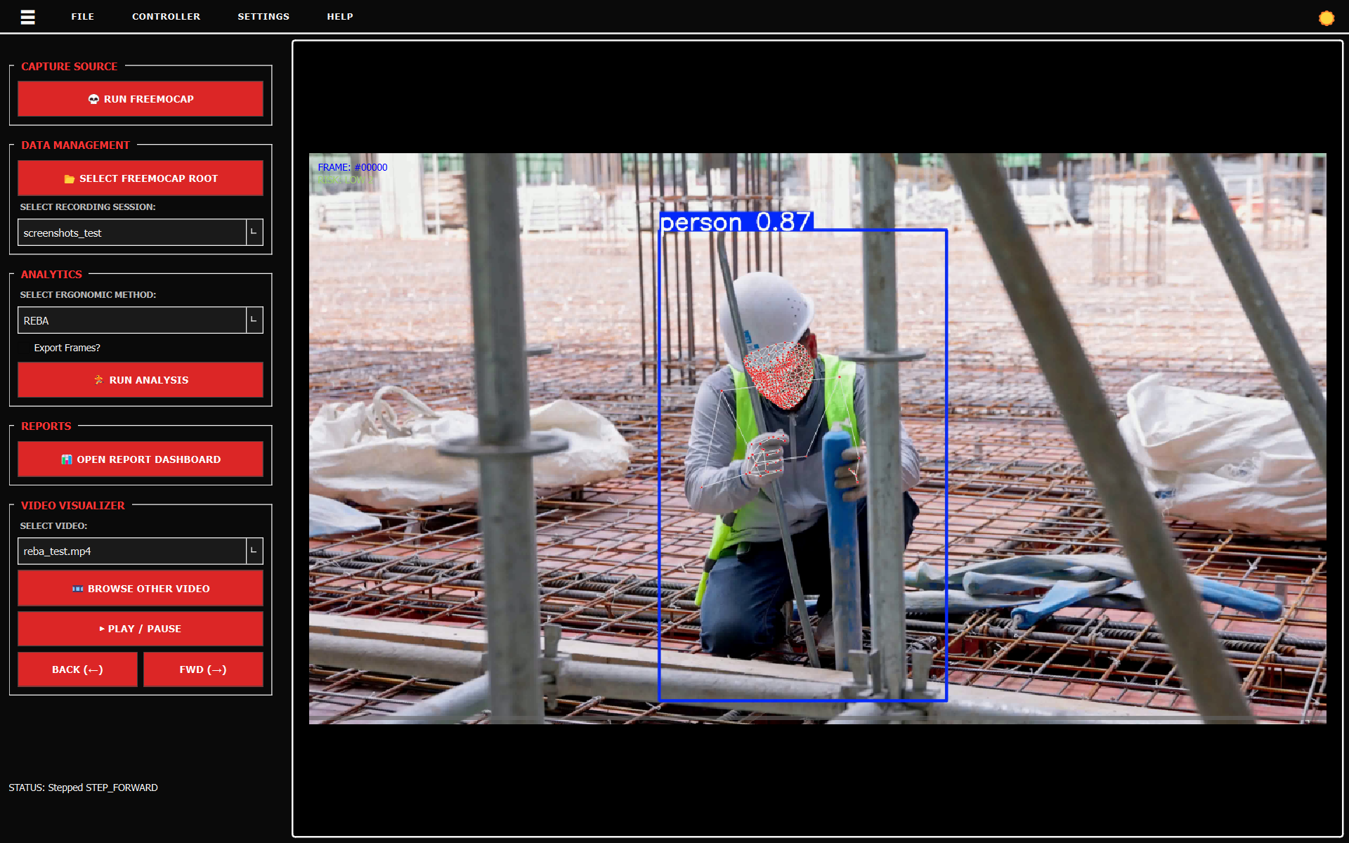 Main Window Interface Layout