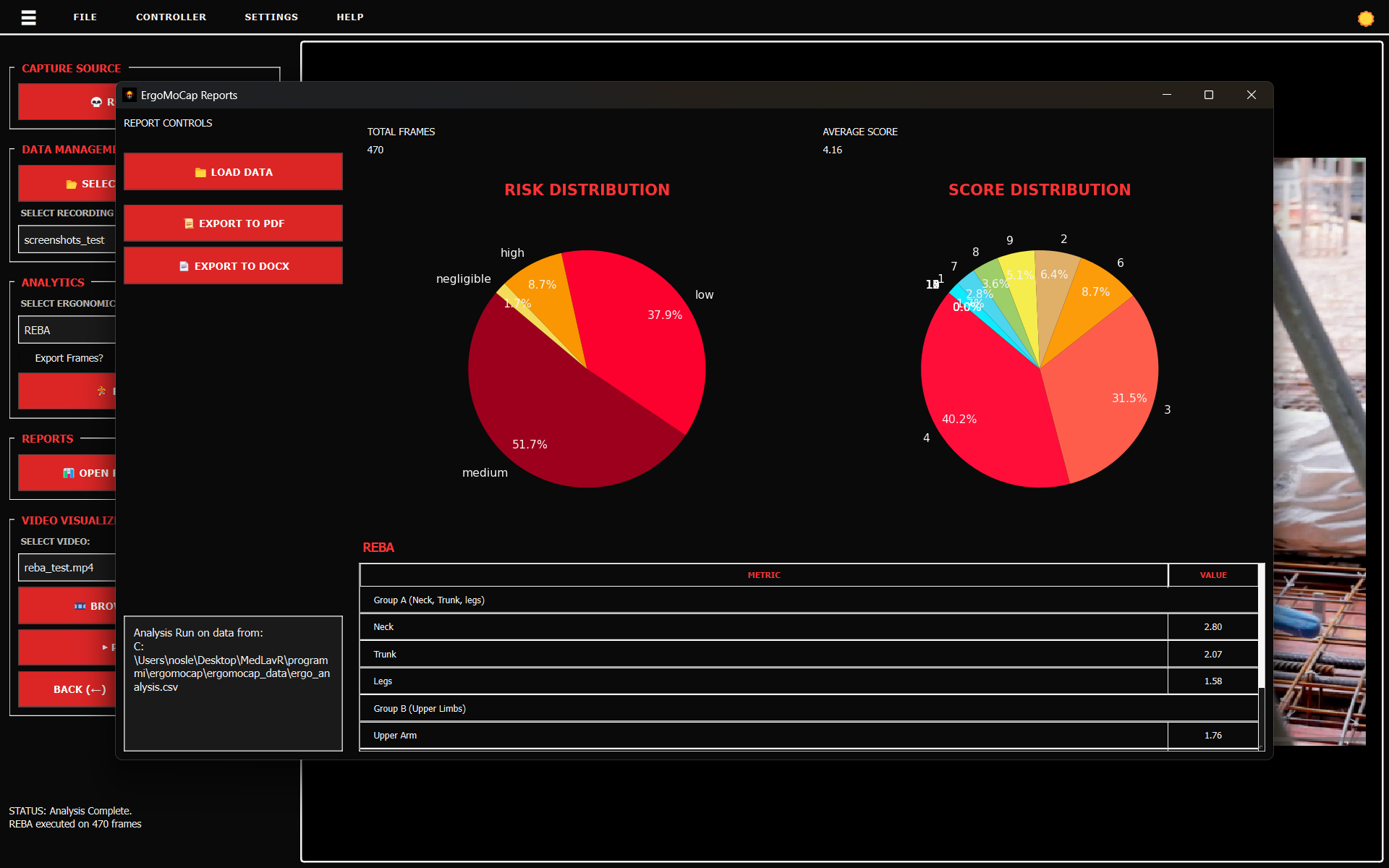 Ergonomic Analysis Finished